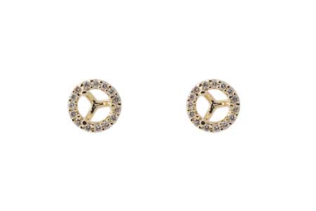 A000-62885: SEMI DIA EARR .12 TW (HOLDS .25 EACH)