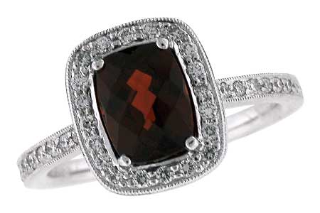 A184-19249: LDS DIA RG 1.85 GARNET 2.11 TGW