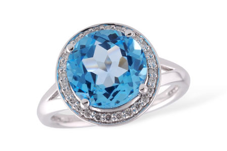 A187-84721: LDS RG 4.17 BLUE TOPAZ 4.32 TGW