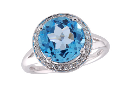 A187-84721: LDS RG 4.17 BLUE TOPAZ 4.32 TGW