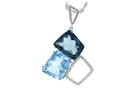 A188-79212: NECK 10.60 BLUE TOPAZ 10.73 TGW