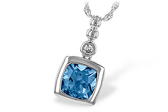 A189-68312: NECK 1.45 BLUE TOPAZ 1.49 TGW