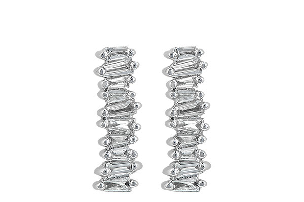 A190-58358: EARR .21 TW BAGUETTES