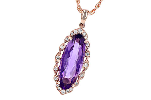 A190-61921: NECK 3.60 AMETHYST 3.74 TGW