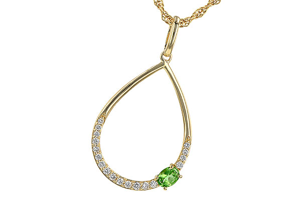 A190-61958: NECK .17 GREEN GARNET .26 TGW