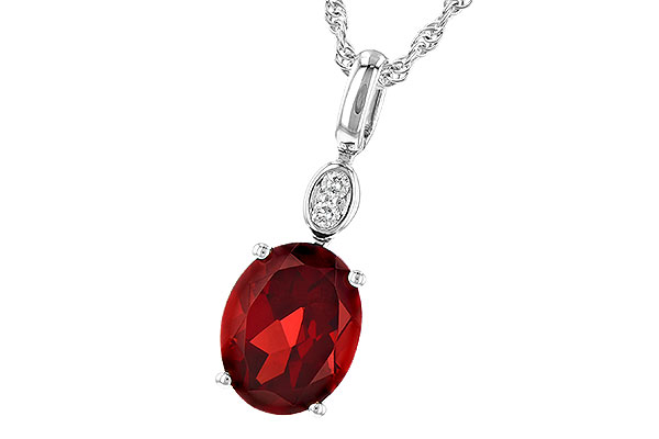A190-61994: NECK 2.90 GARNET 2.93 TGW (10x8MM GAR)