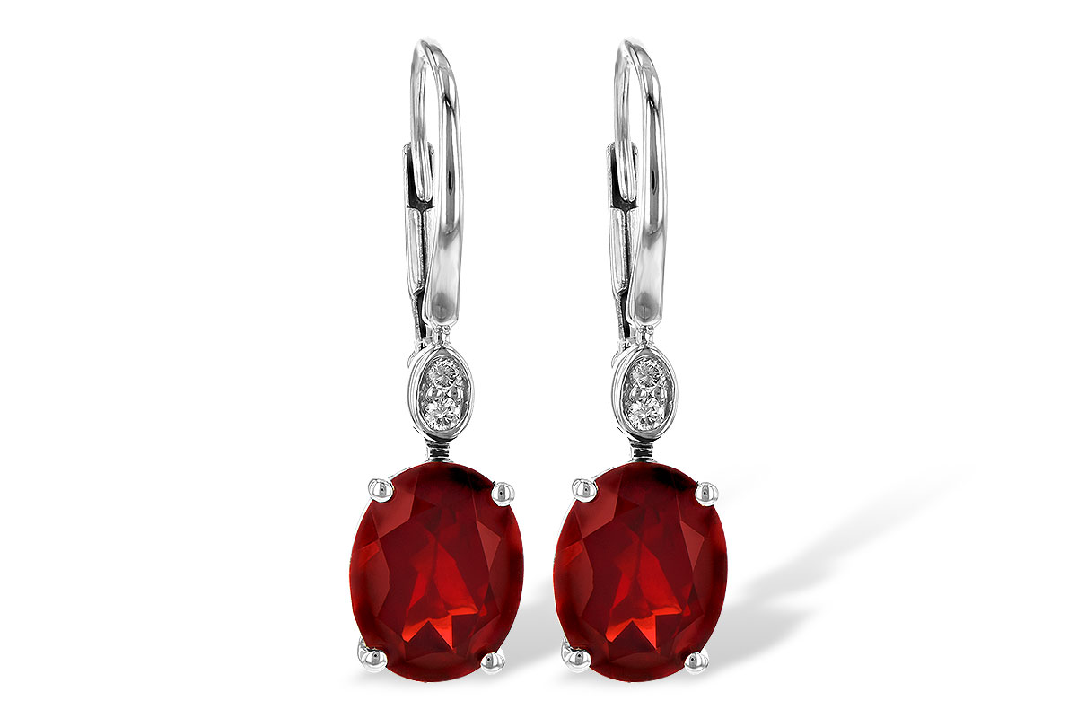 A190-62830: EARR 3.45 TW GARNET 3.50 TGW (9x7MM GAR)