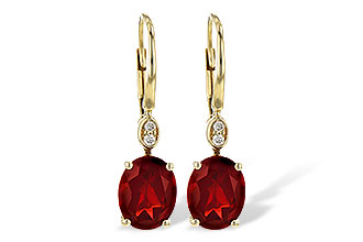A190-62830: EARR 3.45 TW GARNET 3.50 TGW (9x7MM GAR)