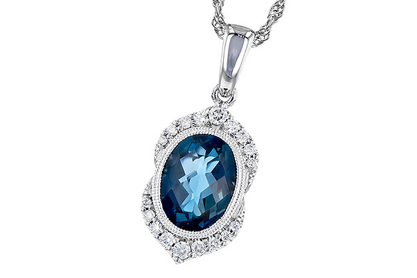 A273-35612: NECK 1.96 LONDON BLUE TOPAZ 2.10 TGW