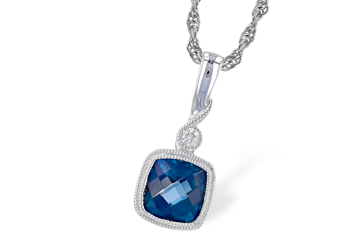 A274-18276: NECK 1.05 LONDON BLUE TOPAZ 1.07 TGW