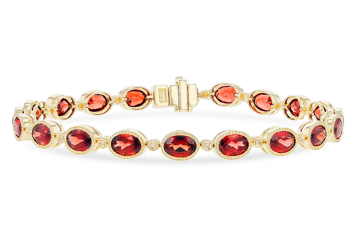 A274-20149: BRACELET 9.22 TW GARNET 9.26 TGW