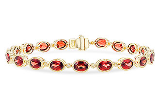 A274-20149: BRACELET 9.22 TW GARNET 9.26 TGW