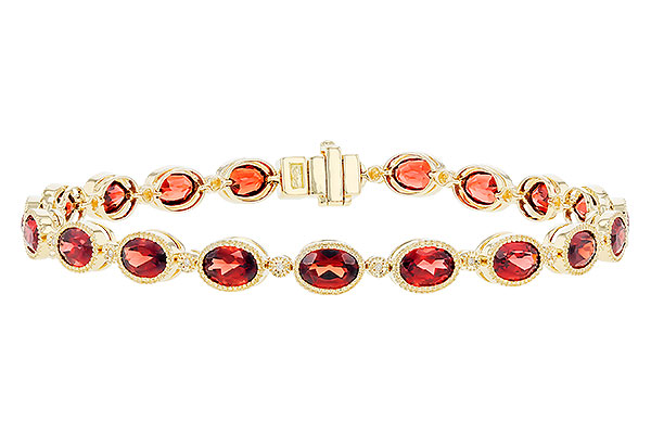 A274-20149: BRACELET 9.22 TW GARNET 9.26 TGW