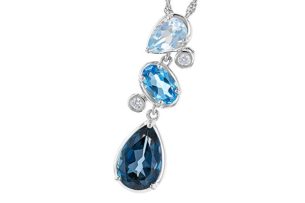 A274-21076: NECK 1.99 TW BLUE TOPAZ 2.02 TGW