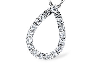 A274-21921: NECKLACE .21 TW BAG .65 TW