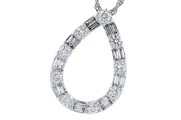 A274-21921: NECKLACE .21 TW BAG .65 TW