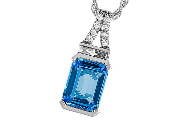 A274-24667: NECK 2.64 LONDON BLUE TOPAZ 2.80 TGW (9x7MM BT)