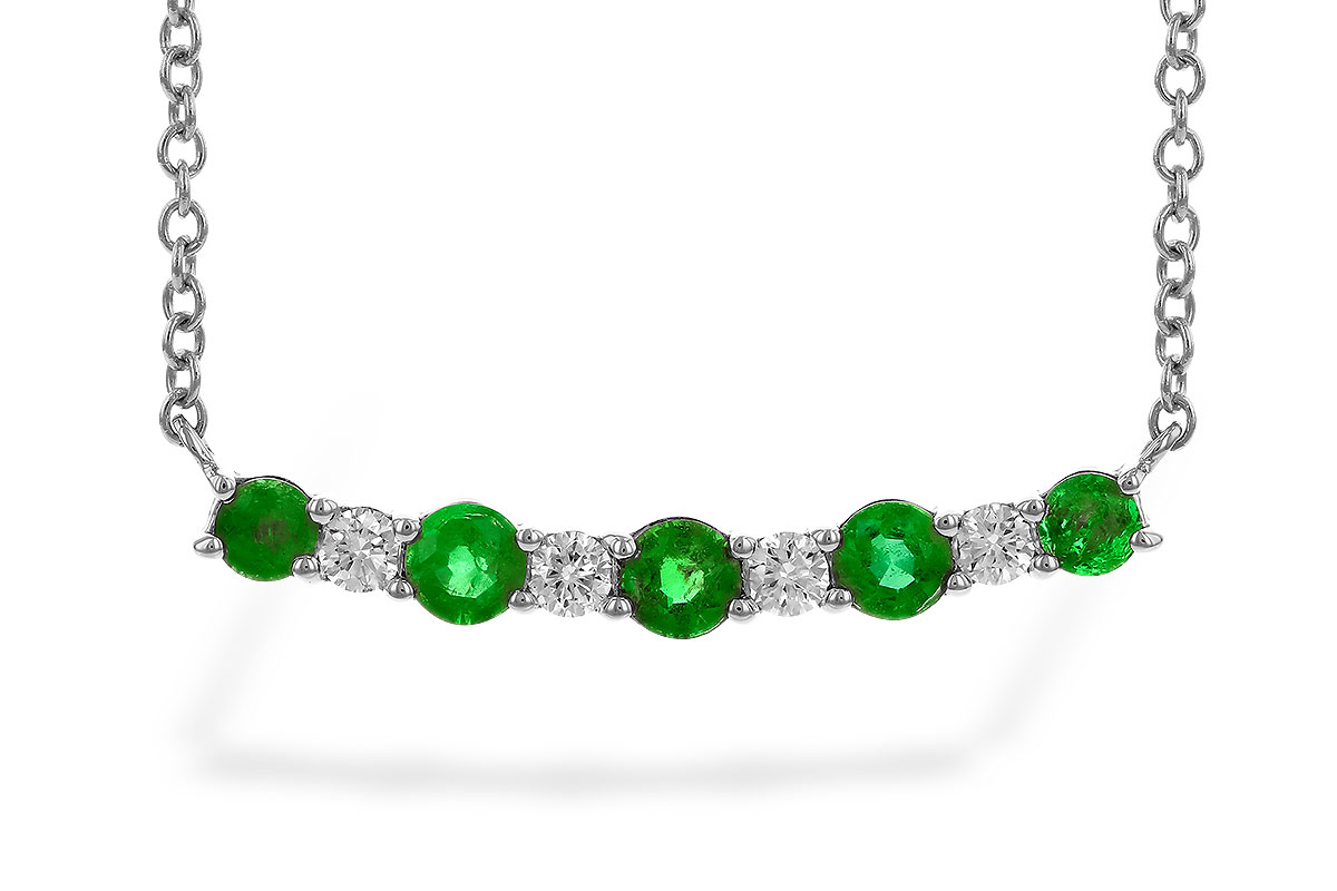 A274-25585: NECK .43 TW EMERALD .55 TGW