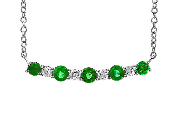 A274-25585: NECK .43 TW EMERALD .55 TGW