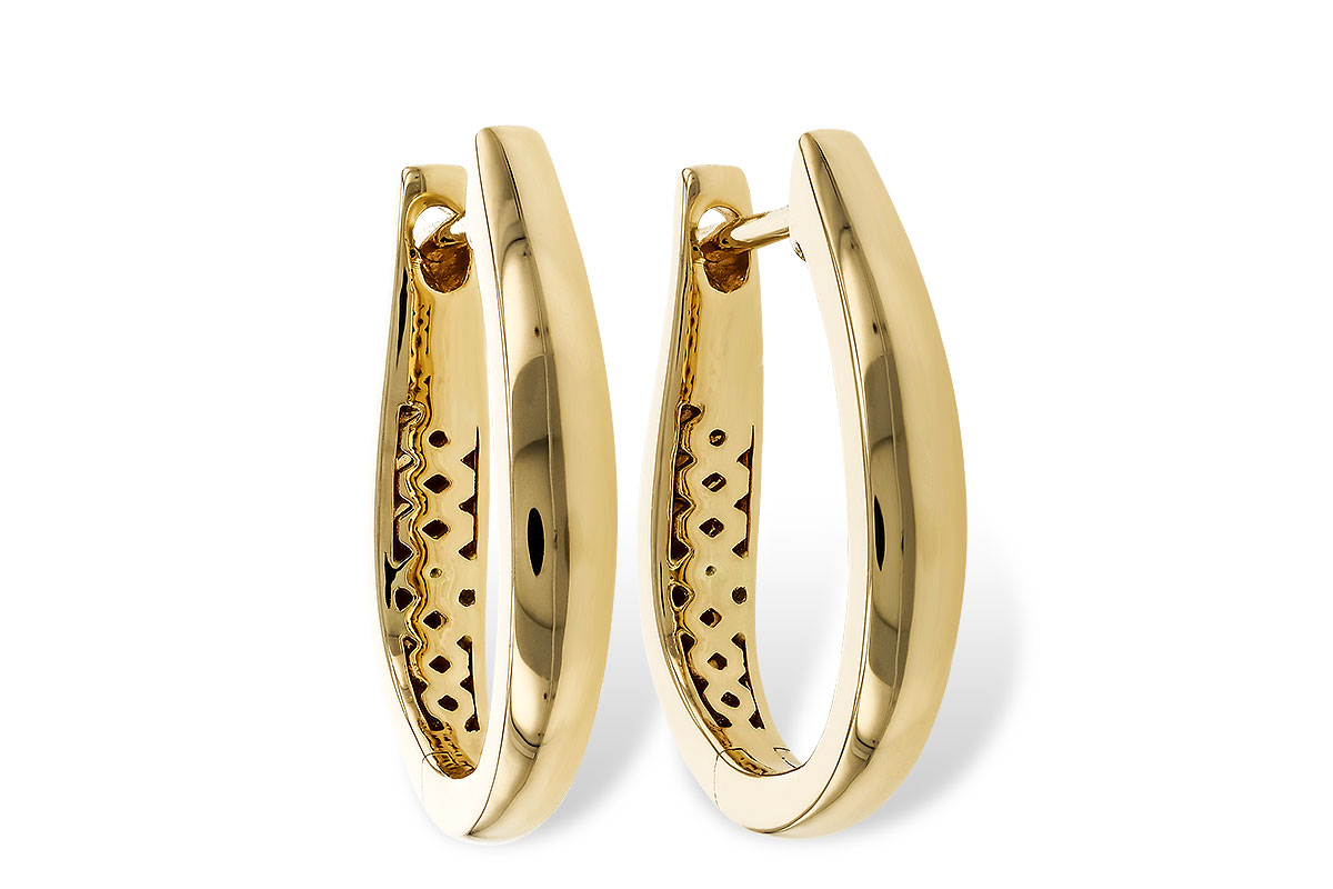 A275-14712: GOLD EARRINGS (17MM)