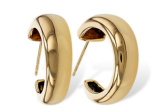 A275-16467: GOLD EARRINGS (20MM)
