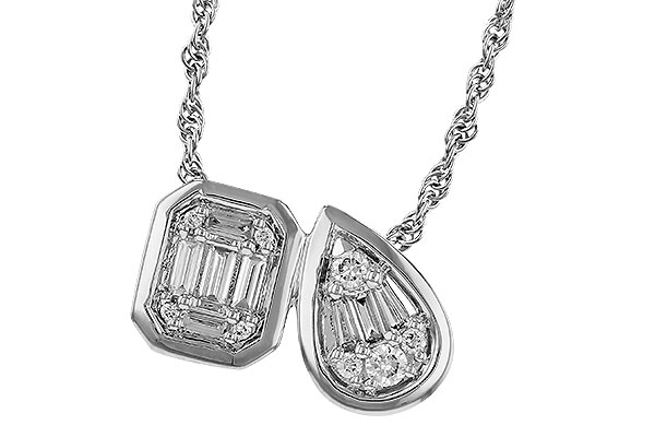 A275-16512: NECKLACE .17 BAG .25 TW