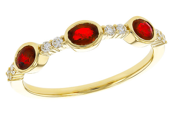 A275-17367: LDS WED RG .66 TW RUBY .78 TGW