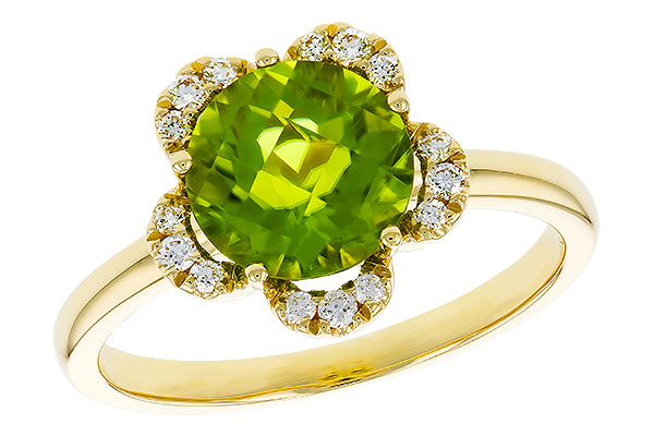 A275-17376: LDS RG 2.16 PERIDOT 2.28 TGW (8MM RD)