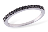 B185-16521: LDS WED RG .16 TW BLACK DIAS