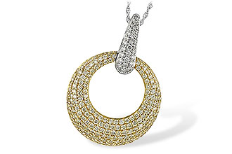 B189-66530: NECK 1.64 YELLOW DIAS 1.90 TW