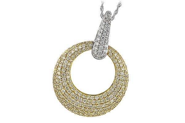 B189-66530: NECK 1.64 YELLOW DIAS 1.90 TW