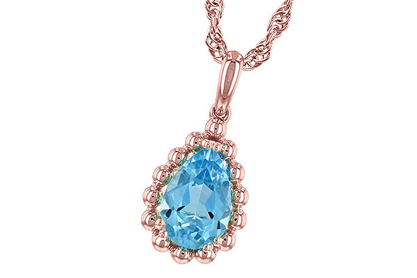 B189-67439: NECKLACE 1.55 CT BLUE TOPAZ