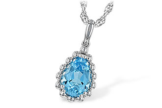 B189-67439: NECKLACE 1.55 CT BLUE TOPAZ