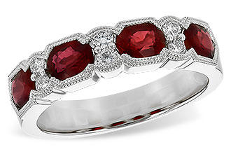 B190-56521: LDS WED RG 1.66 RUBY 1.84 TGW (5x4MM RUBY)