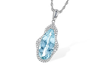 B190-60121: NECK 3.97 AQUAMARINE 4.20 TGW