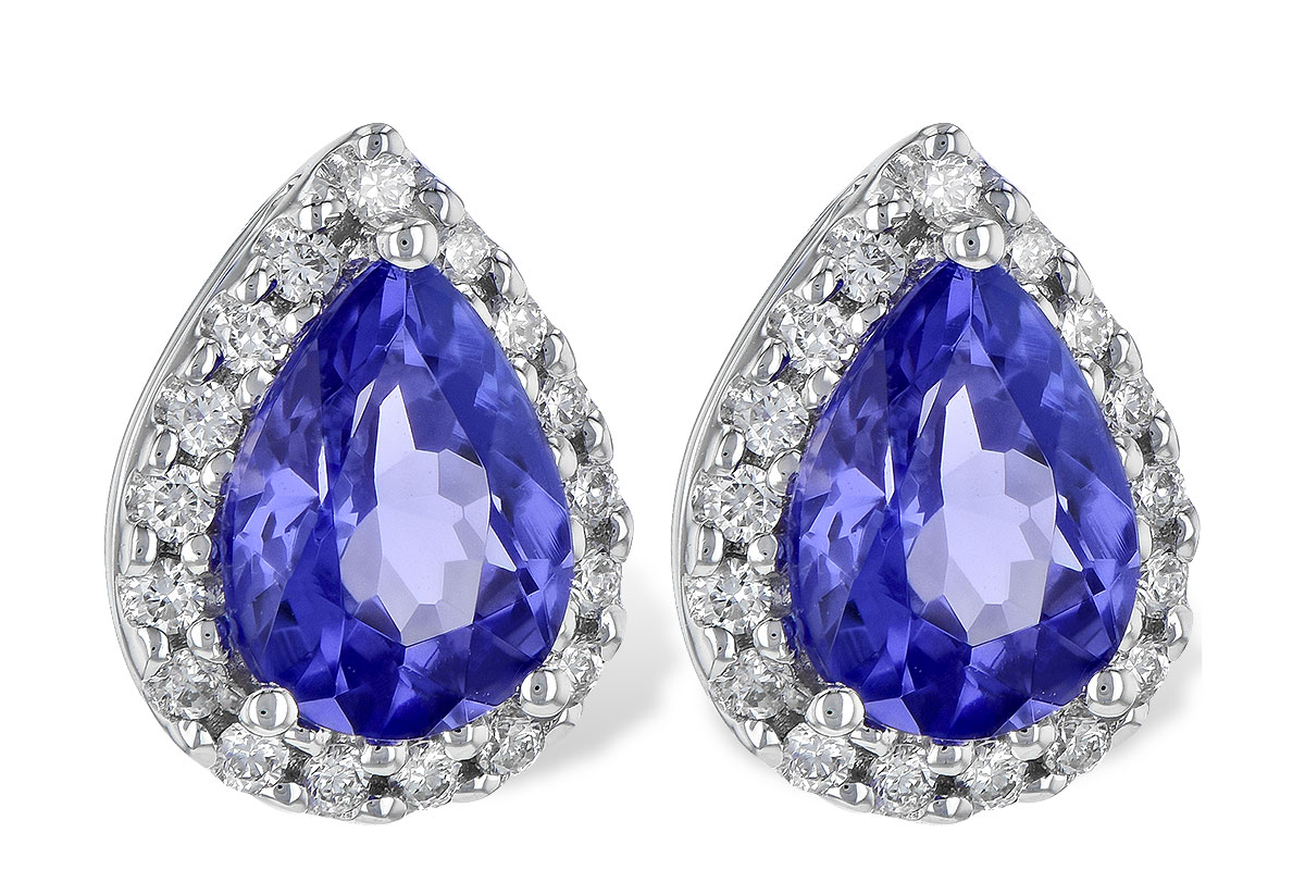 B190-60167: EARR 1.15 TW TANZANITE 1.32 TGW