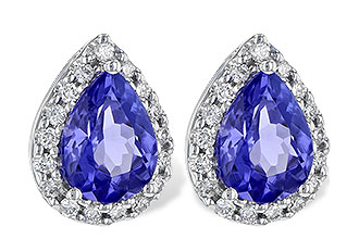 B190-60167: EARR 1.15 TW TANZANITE 1.32 TGW