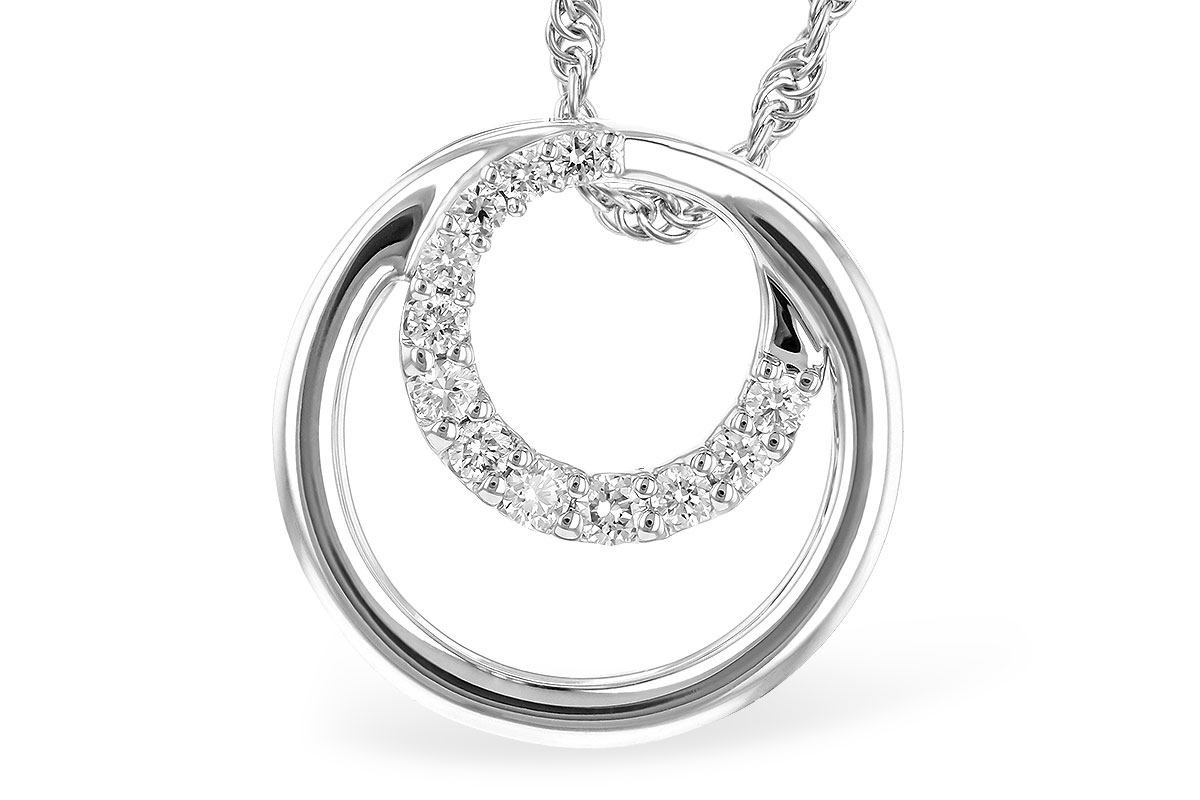 B273-33785: NECKLACE .15 TW