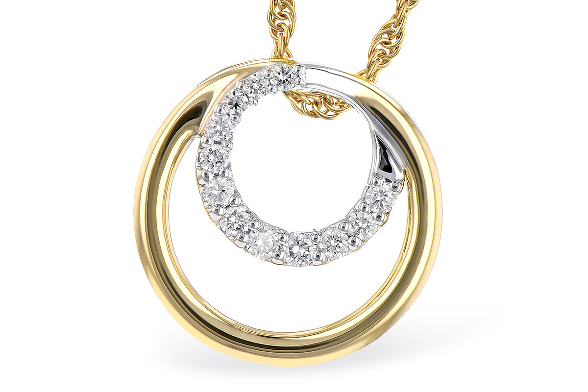 B273-33785: NECKLACE .15 TW