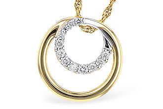 B273-33785: NECKLACE .15 TW
