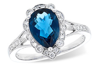 B273-33803: LDS RG 2.25 LONDON BLUE TOPAZ 2.47 TGW