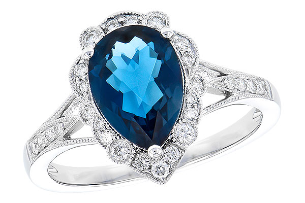 B273-33803: LDS RG 2.25 LONDON BLUE TOPAZ 2.47 TGW