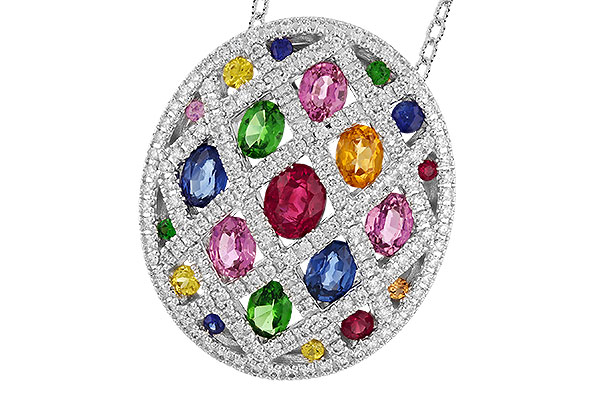 B274-22867: NECK 2.45 MULTI-COLOR TW 3.00 TGW