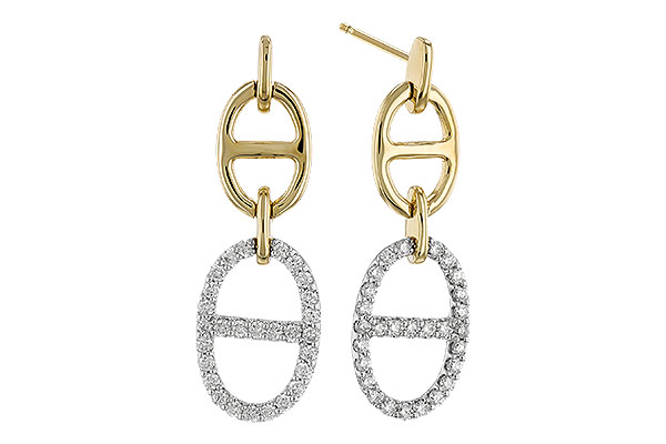 B274-26485: EARRINGS .36 TW