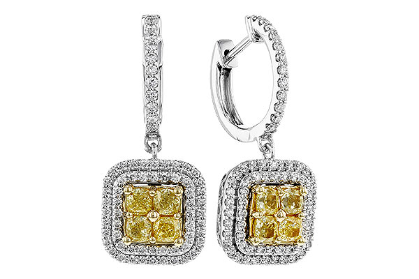 B275-11958: EARR 1.04 FANCY YELLOW DIAMONDS 1.62 TW