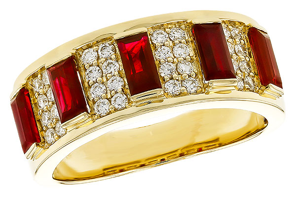 B275-13812: LDS WED RG 1.40 TW RUBY 1.69 TGW
