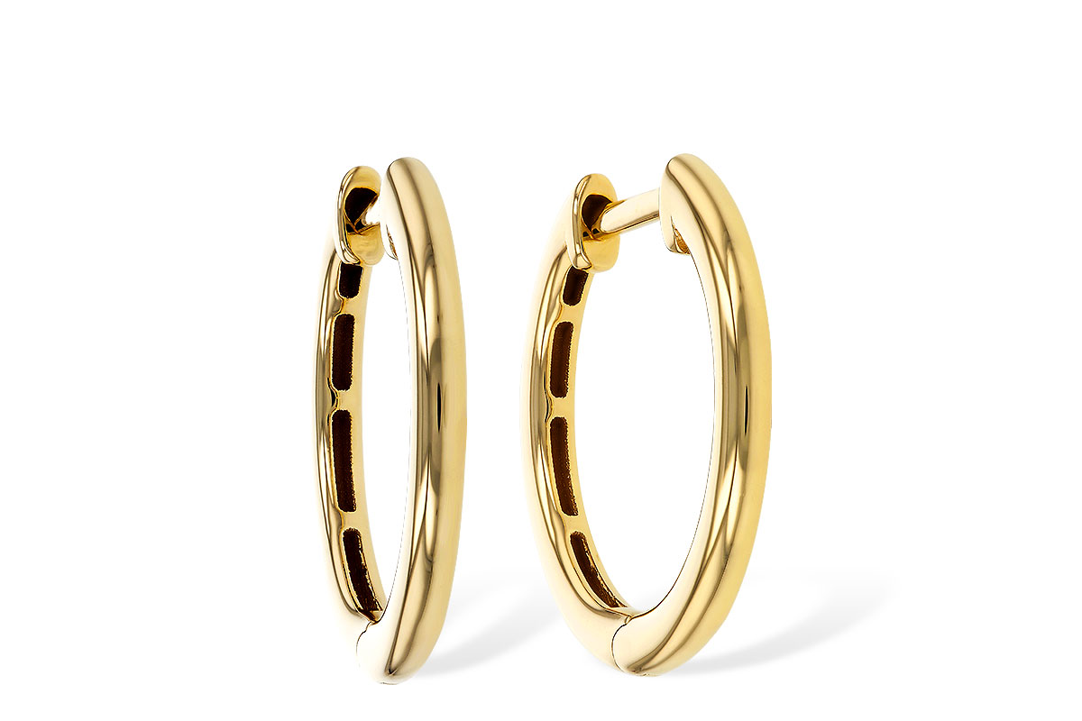 B275-16467: GOLD EARRINGS (16MM)