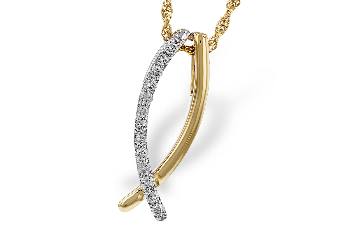 B275-16476: NECKLACE .25 TW