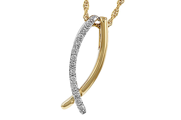 B275-16476: NECKLACE .25 TW