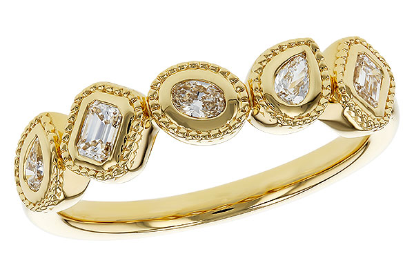 B275-16530: LDS DIA WED RG .34 TW FANCY CUT DIAS